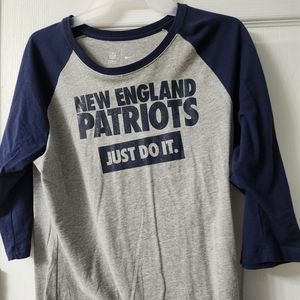 Nike New England Patriots 3/4 In sleeve